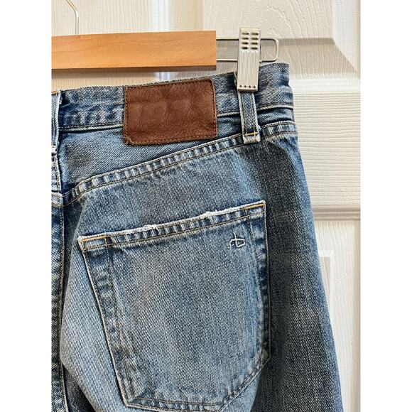 Rag & Bone Size 25 Tomboy Cotton Cropped Jeans 24 Inch Inseam Relaxed Fit - Picture 5 of 10